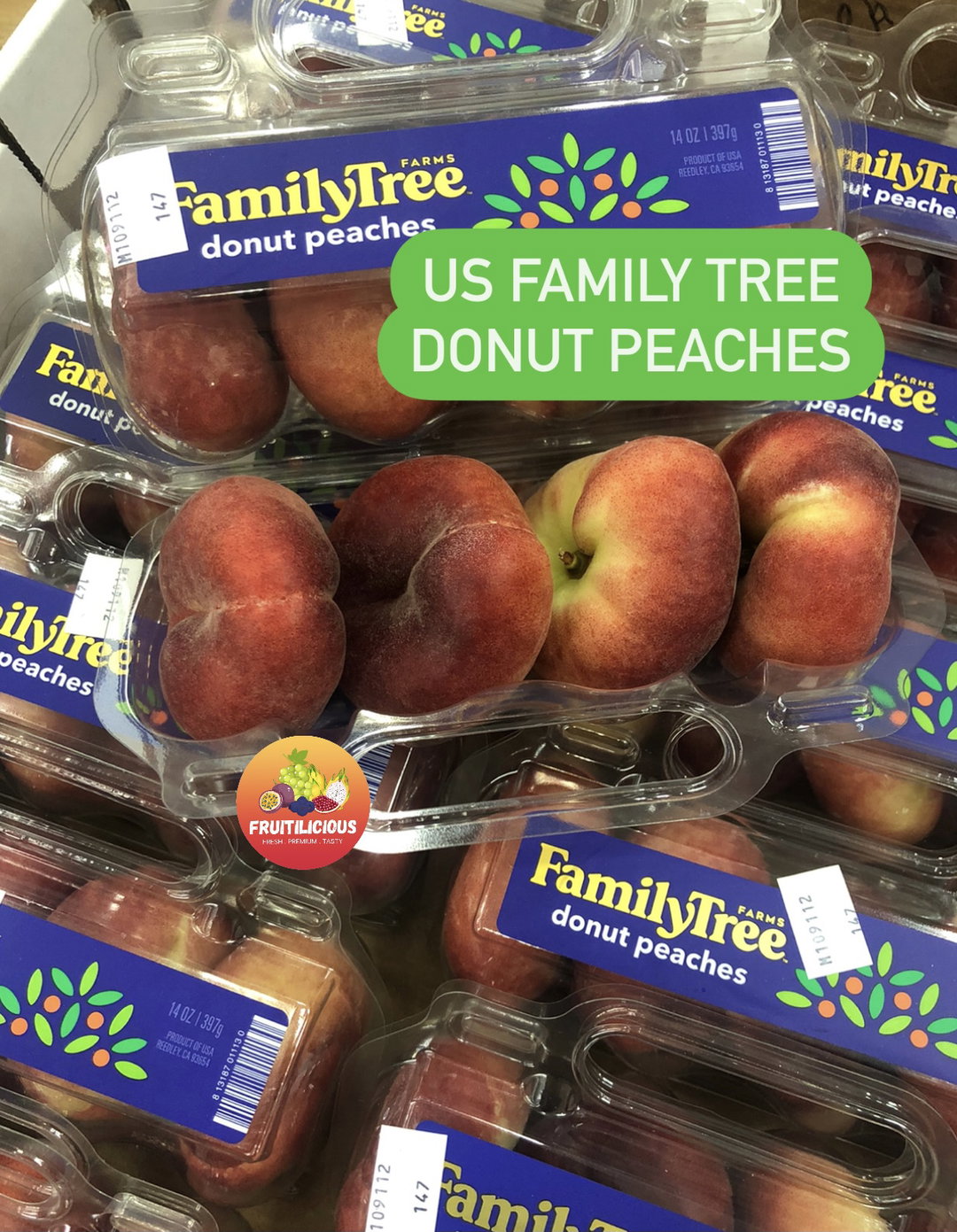 US FAMILY FLAT DONUT PEACHES