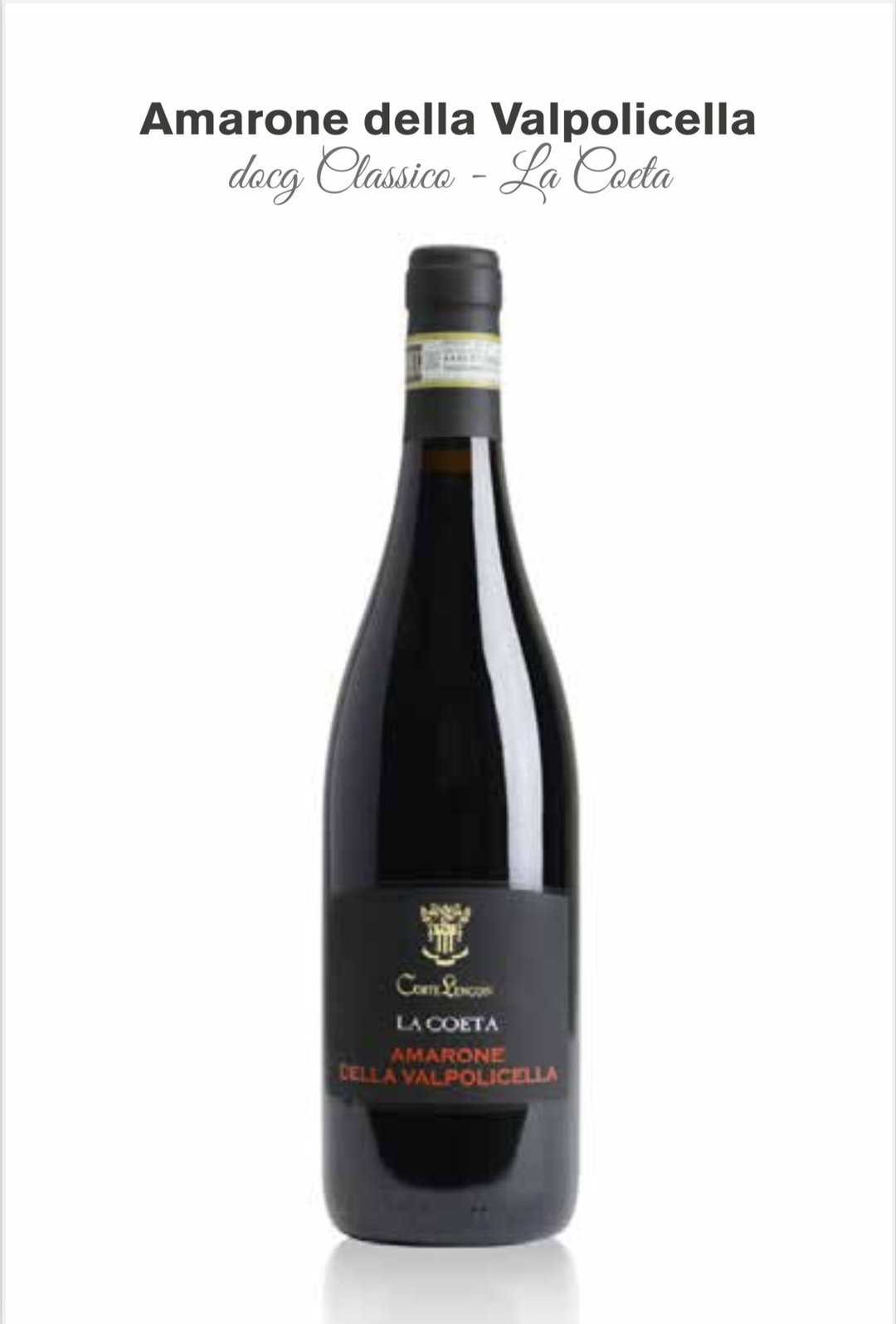 Corte Lenguin Amarone della Valpolicella DOCG Classico - La Coeta 2019