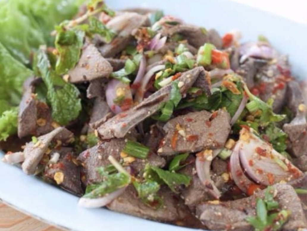 Spicy pork liver salad_0
