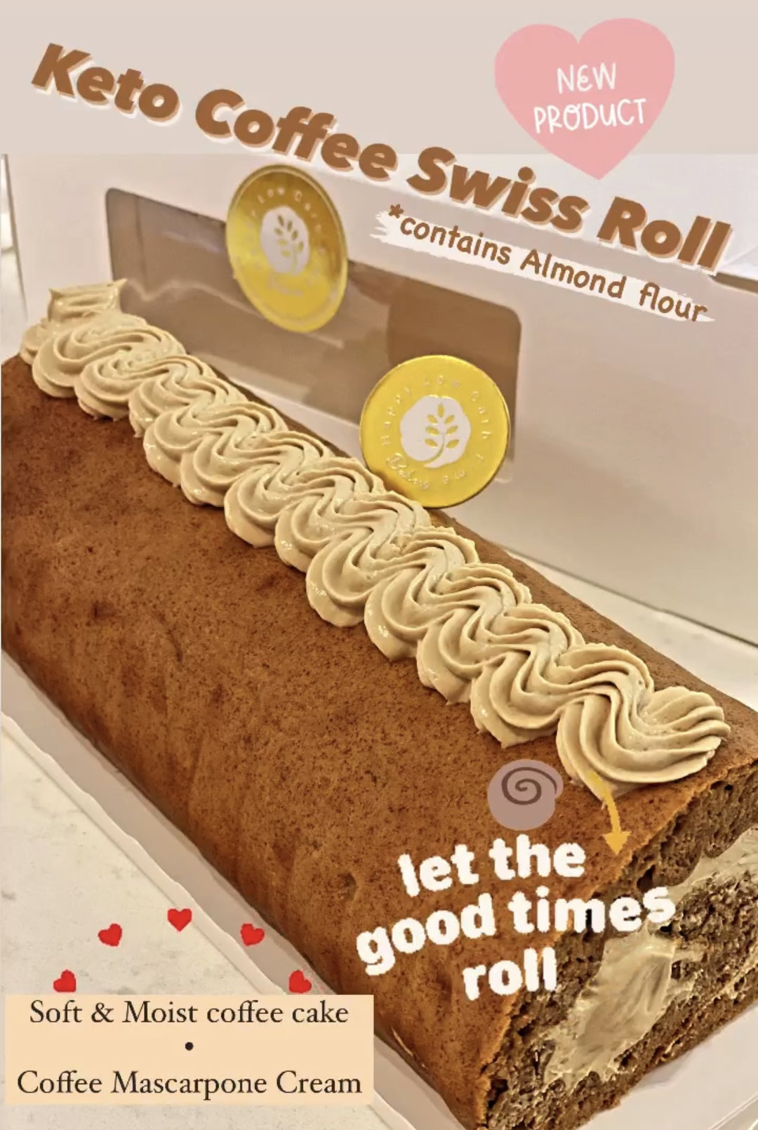 Coffeeeeee Fresh Cream Roll