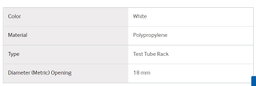 Azlon Polypropylene Test Tube Rack
