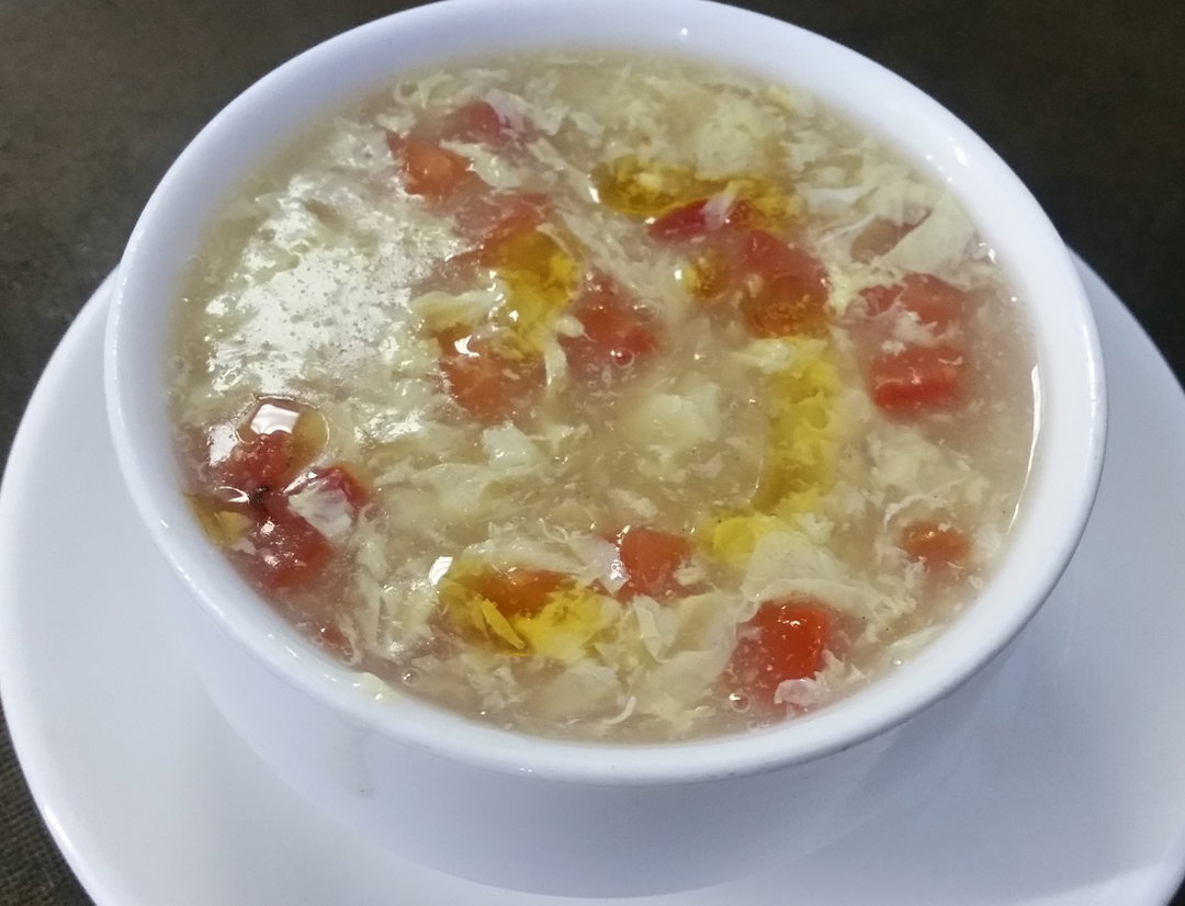 Tomato White Egg Soup   西红柿蛋汤  (Regular or Large)