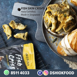 Inspira Fish Skin Crisps 6 Packs Bundle *Salted Egg + Wasabi Salted Egg*
