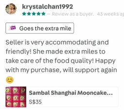 Shanghai Sambal lotus mooncake! Non- vegetarian 