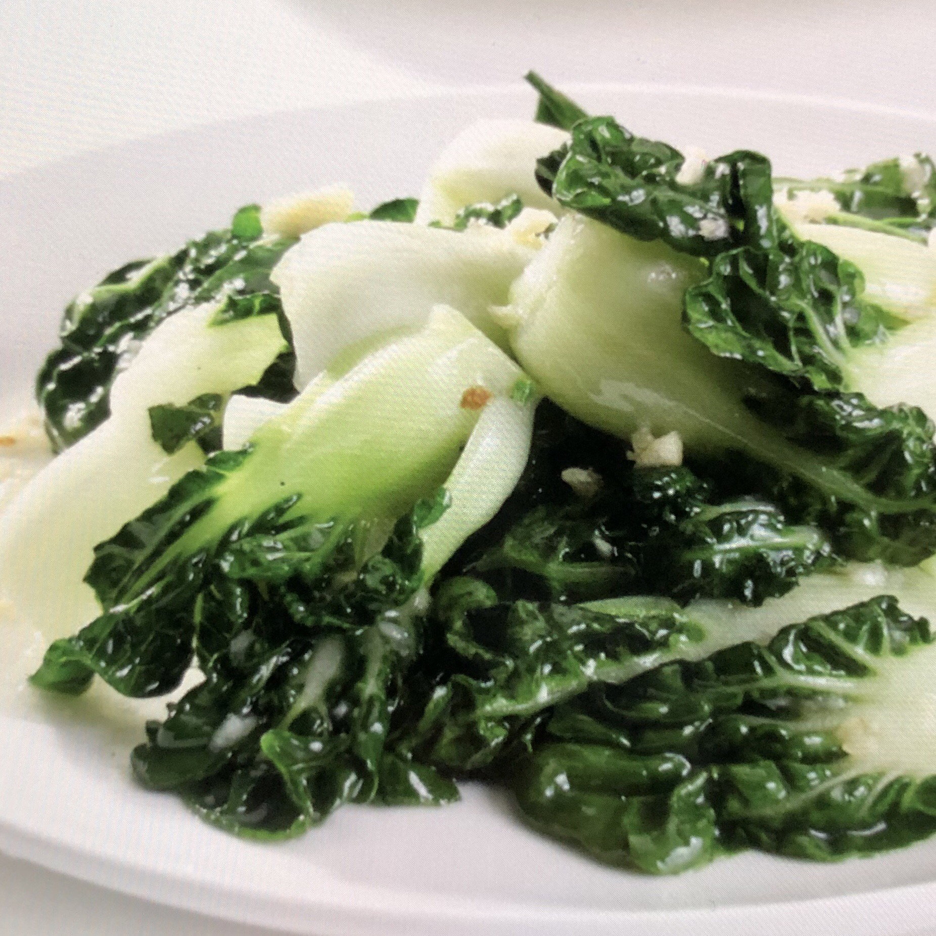 Stir-Fried Bak Choy with Garlic 清炒奶白菜_0