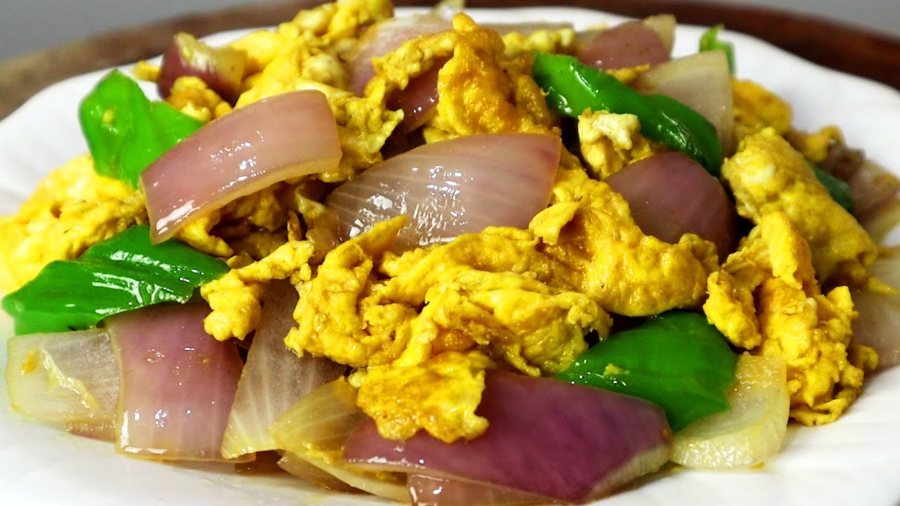 洋葱炒蛋 Onion Omelette