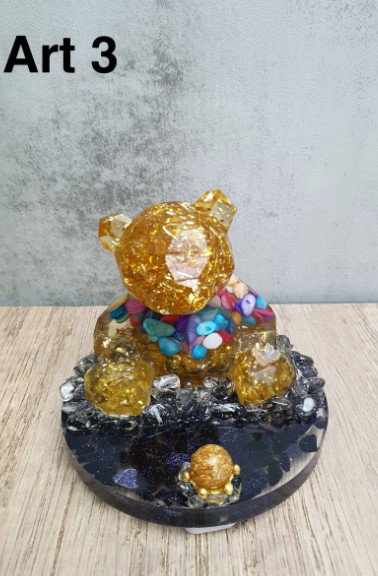 Bear Art Set (Includes 1 Bear Love + Heart Shaped Butter Cookies + Iridescent Flower)_2