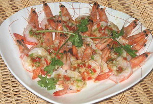 Garlic Steam Shrimp 蒜蓉开背虾