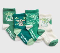 Baby Yoda crew Socks 4 pack