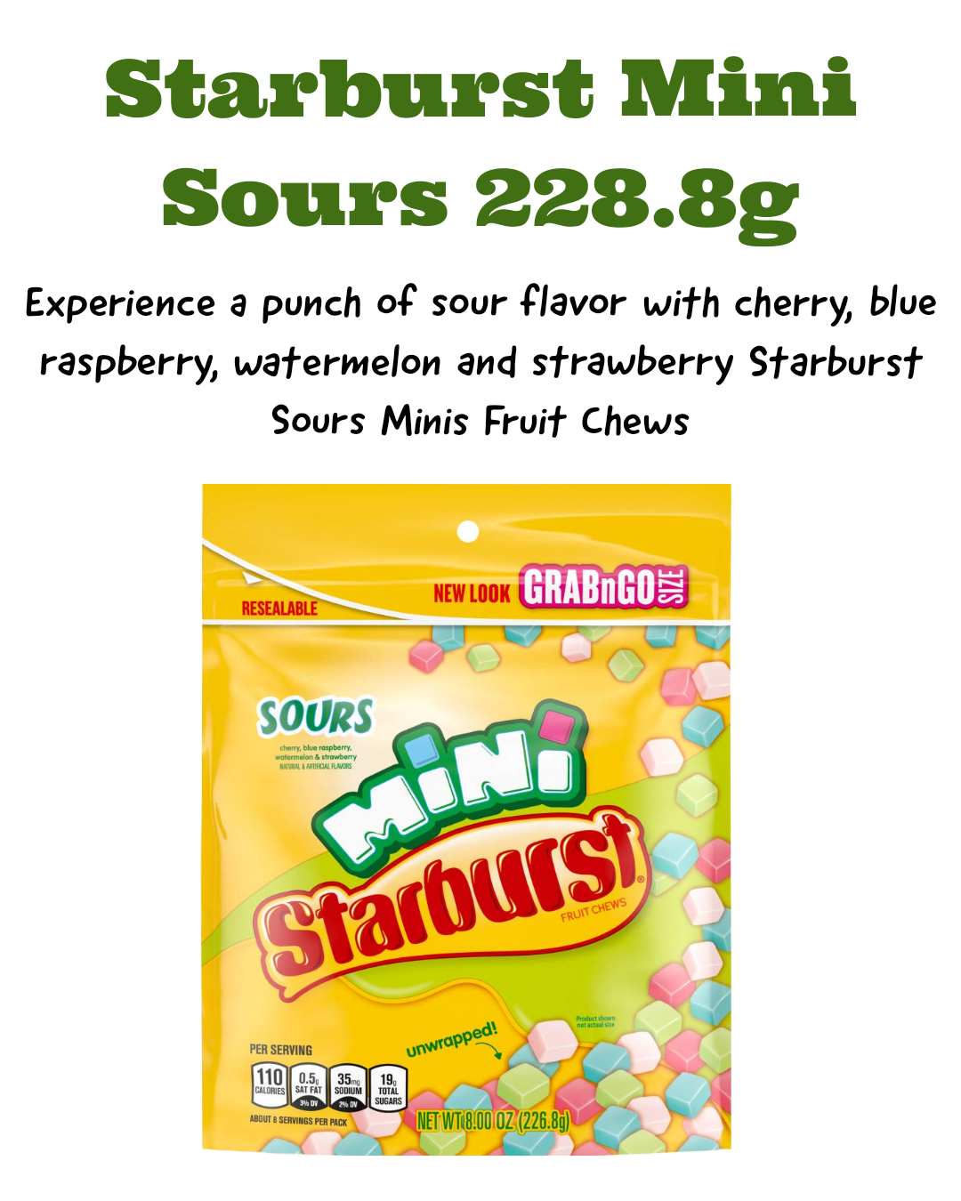 Starburst Minis Sours 226.8g