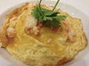 Thai shrimp omelette with rice