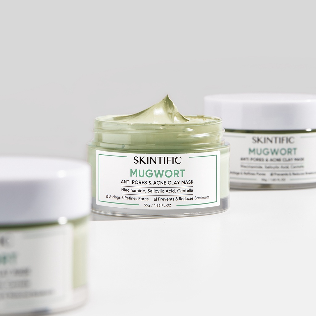 Skintific Mugwort Anti Pores & Acne Clay Mask 55g