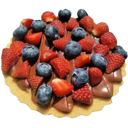 Cheese Tart Nutella with berries 