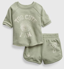 Baby Yoda Sweat Short Set