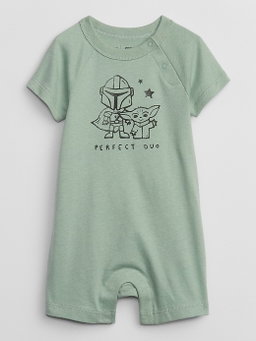 Baby Mandalorian Yoda Romper