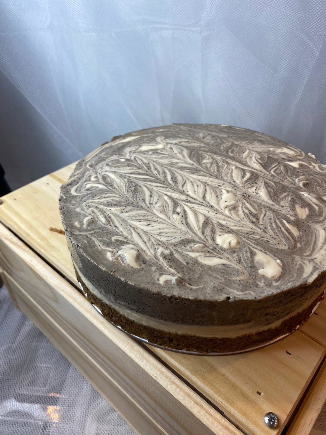 Black Sesame Marble Cheesecake