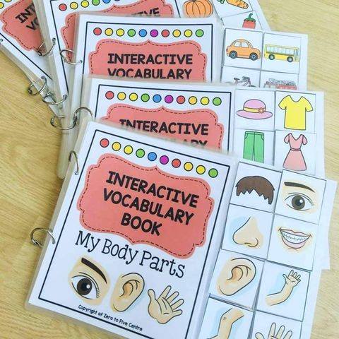 Interactive Vocabulary Books Volume 1