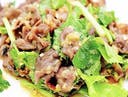 Spicy salad with grilled beef