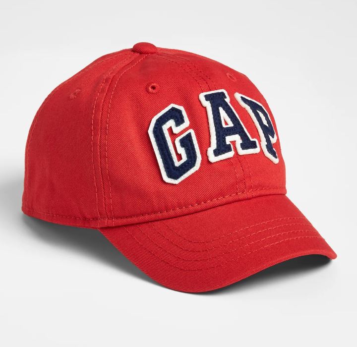 Gap Logo Baseball Hat in Red
