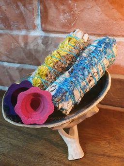 Abalone Shell/ Fire Flower Smudging Kit 