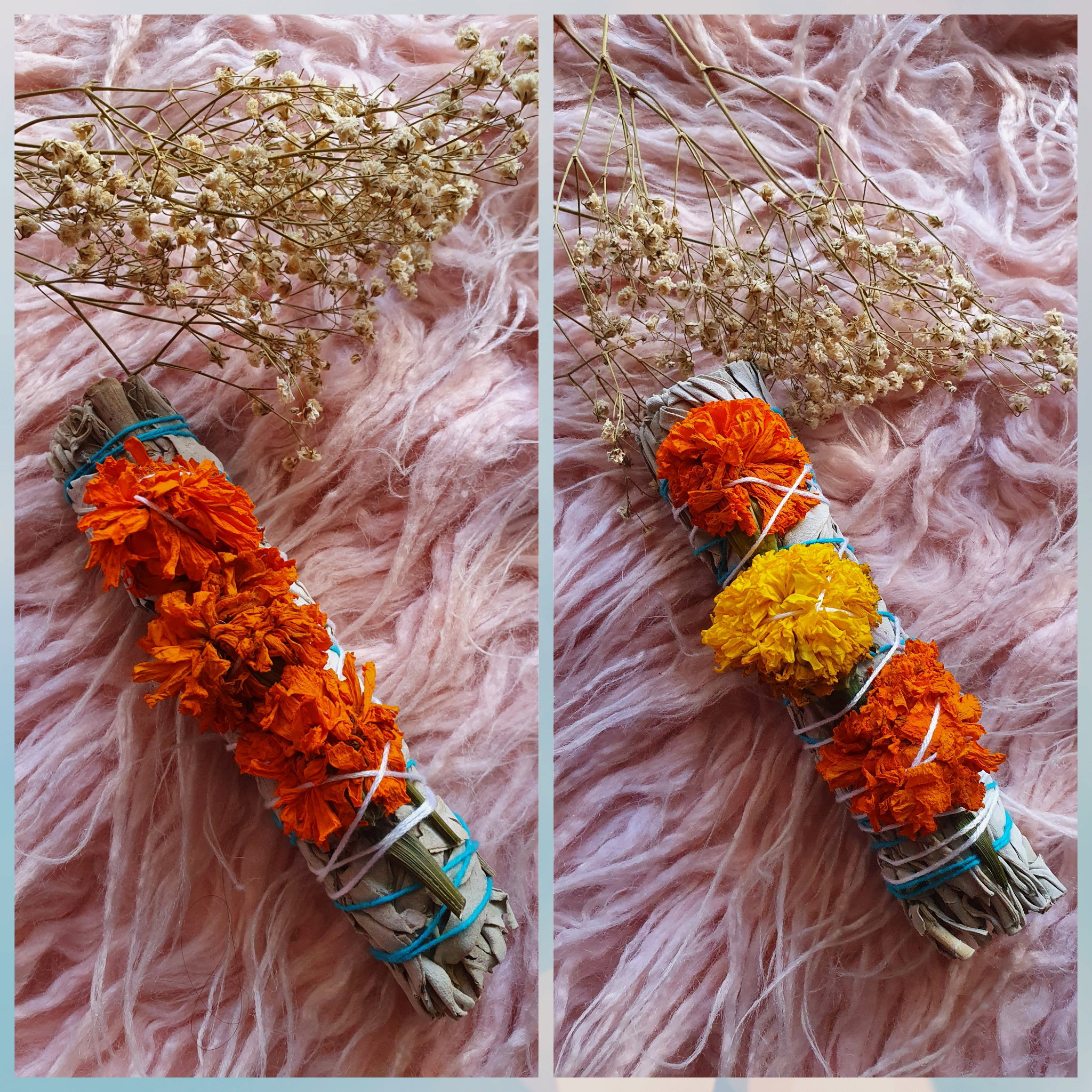 Marigold White Sage 