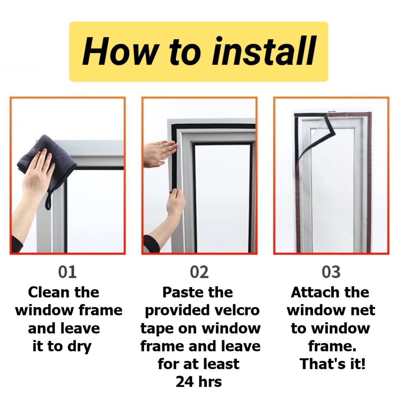 Custom Made Velcro Window Insect/Cat Net_12
