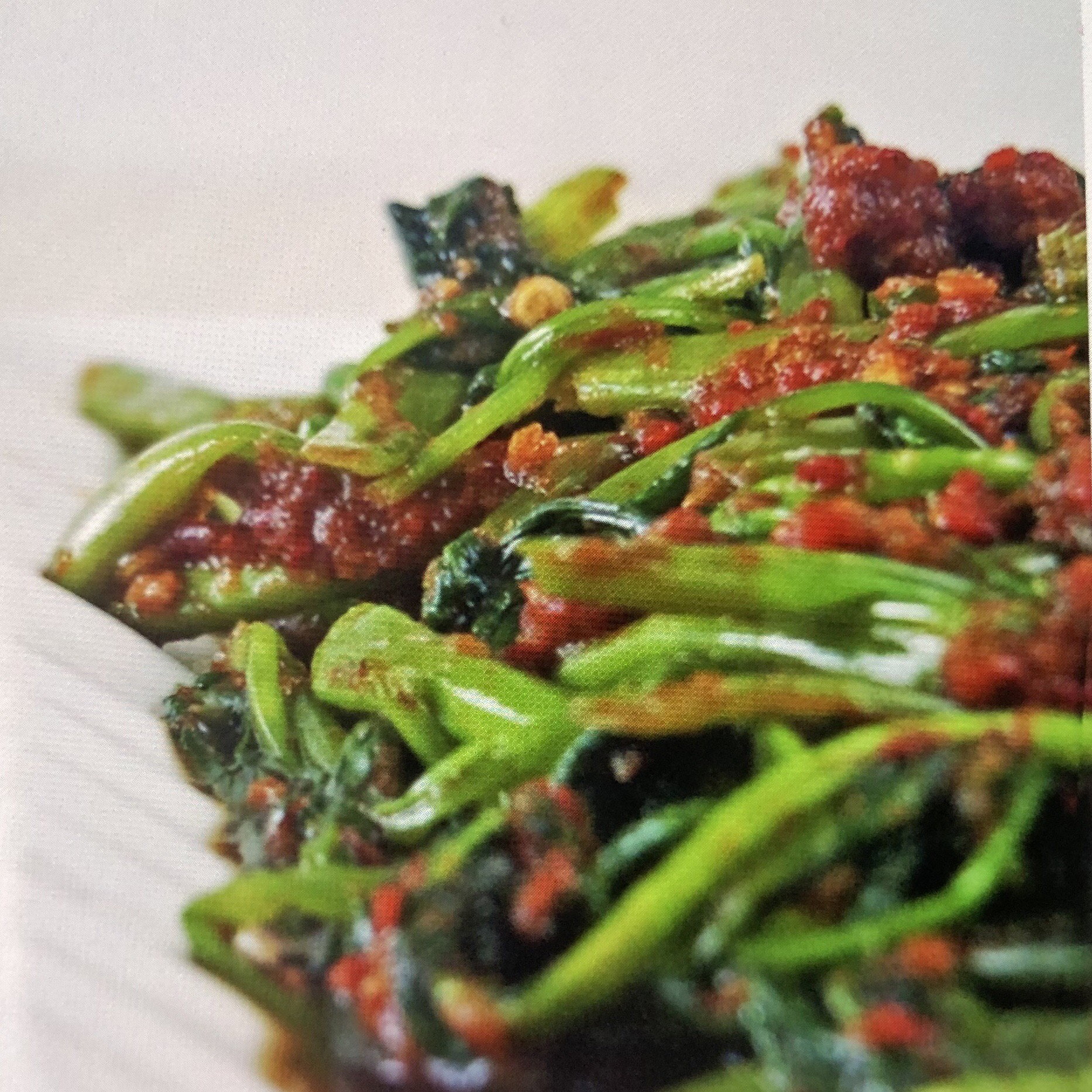 Stir-Fried Kangkong in Sambal Sauce 參巴辣椒通菜_0