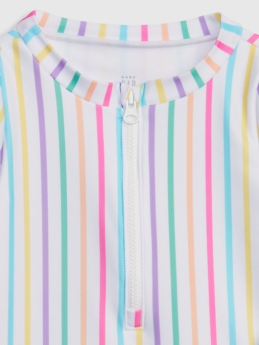 Rainbow Stripes Rash Guard one piece_2