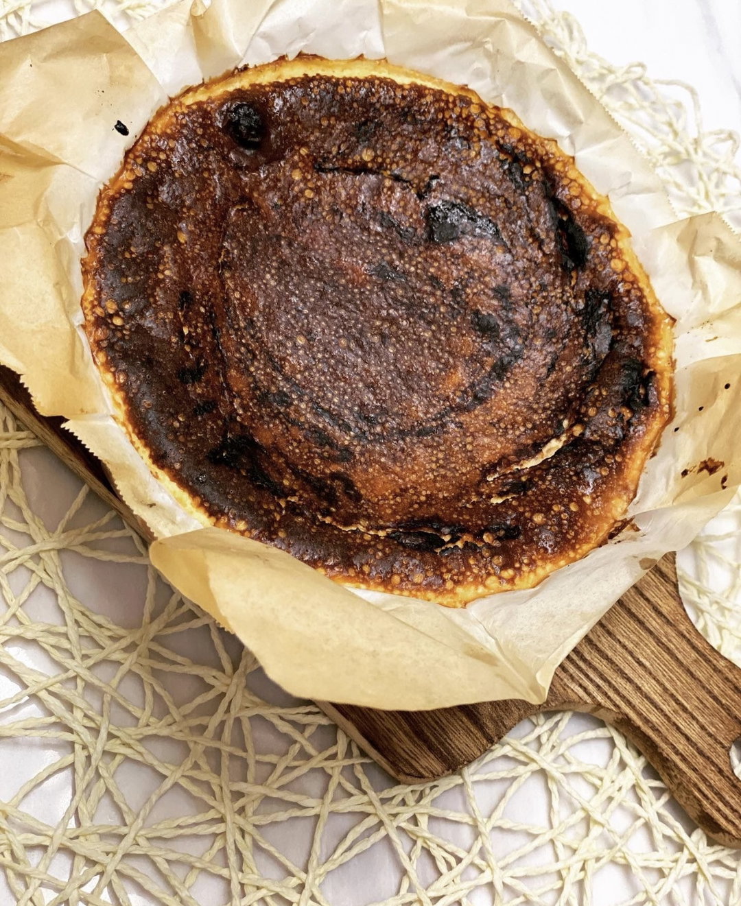 ๐ง๐ฑ๐ซChoco Mint Basque Burnt Lava Cheesecake