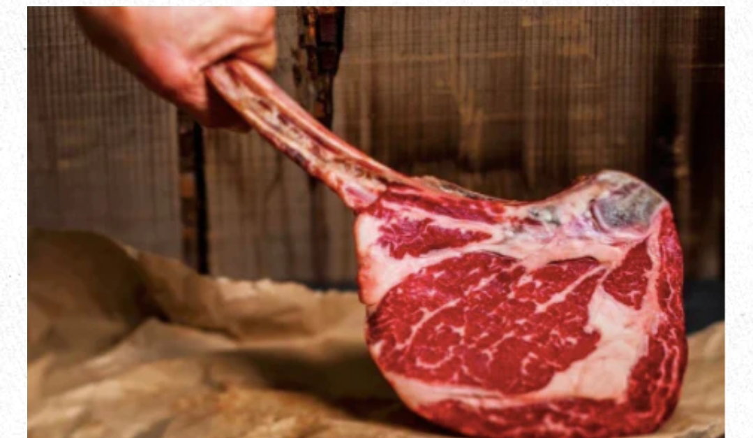 Chilled Grass Fed Tomahawk Steak