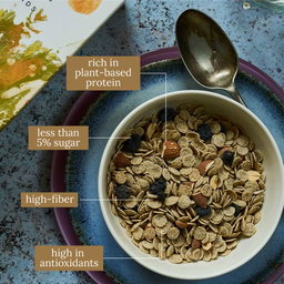 High Fiber Breakfast Cereal Multigrain Flakes With Roasted Almonds & Raisins