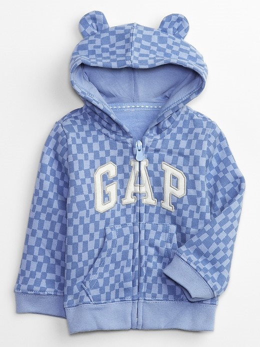 Zip Hoodie Checkered Blue_1