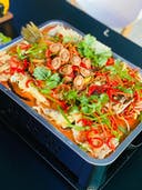 Grilled fish with abalone