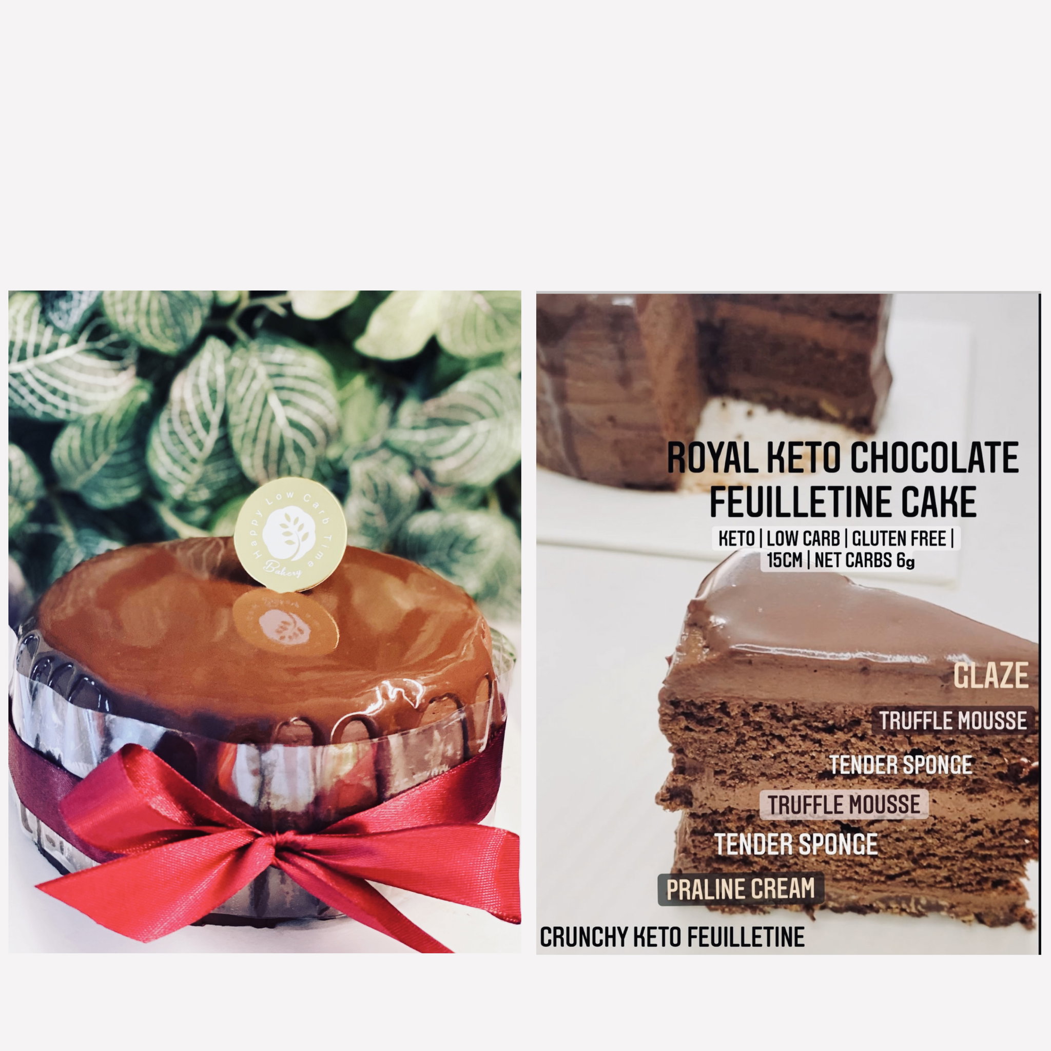 Signature Royal Keto Chocolate Feuilletine Cake_0