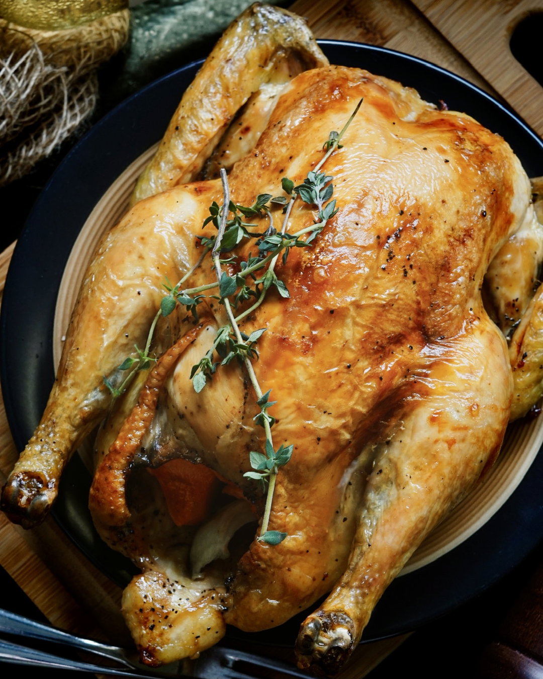 Pollo de Raza Francesca al Horno - 1.0-1.2kg 