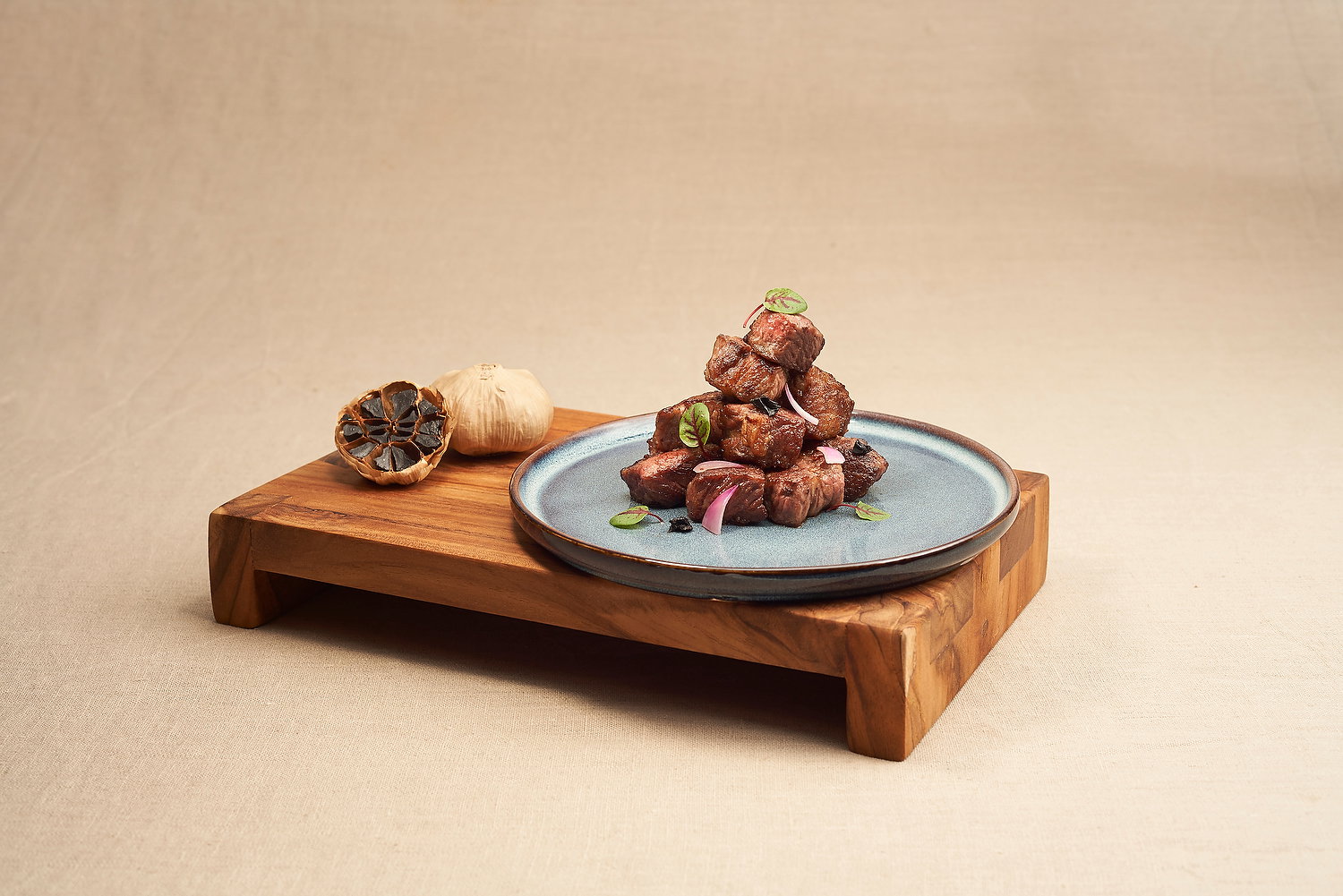 Sautéed Diced Beef with Black Garlic 溏心黑蒜牛柳粒 (U.P $33.88)_0