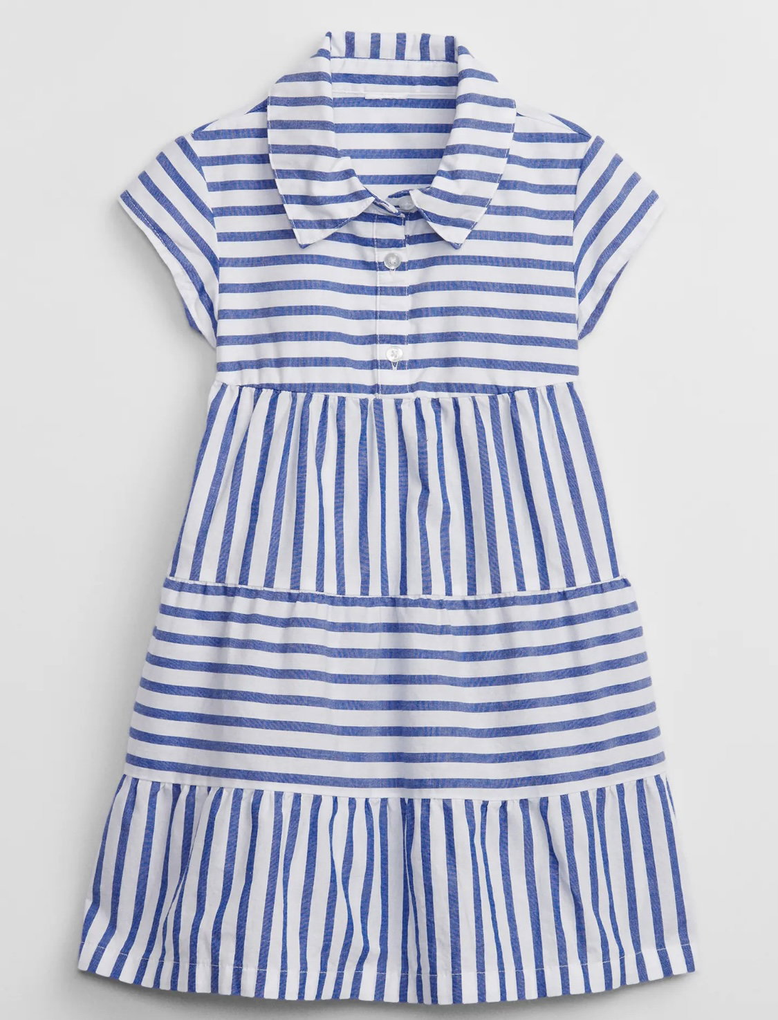 Stripe Tiered Shirtdress_0