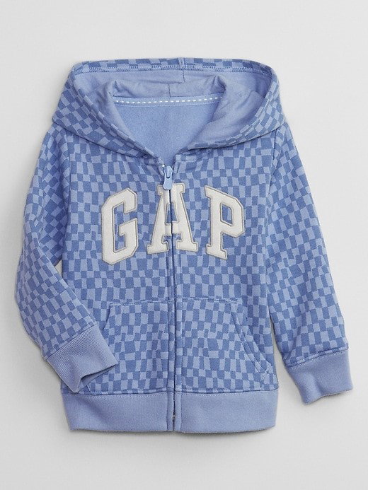 Zip Hoodie Checkered Blue_0