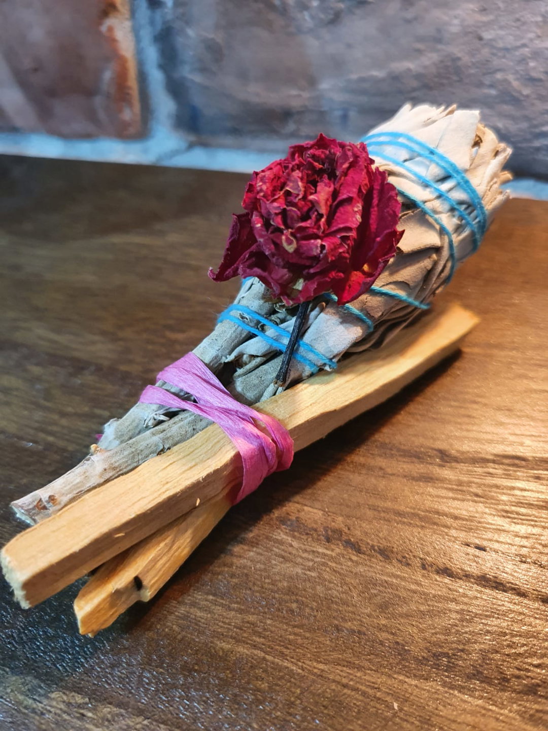 Mini Torch White Sage with 2 Palo Santo!