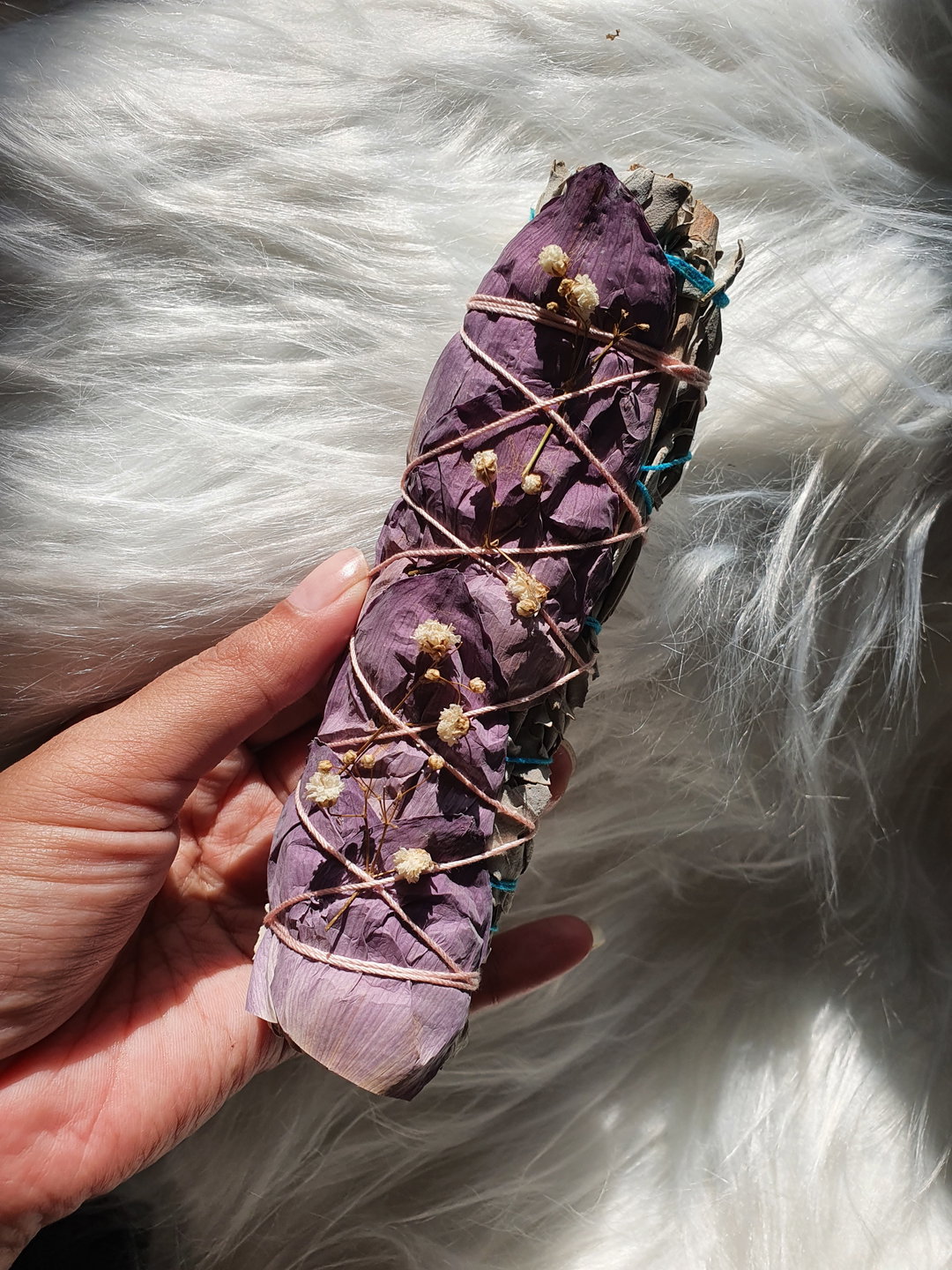 Lotus petals White Sage 