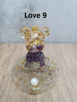 Bear Love Set (Includes 1 Bear Love + Heart Shaped Butter Cookies + Iridescent Flower)