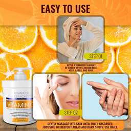 Advanced Clinicals Vitamin C Brightening Face & Body Cream
