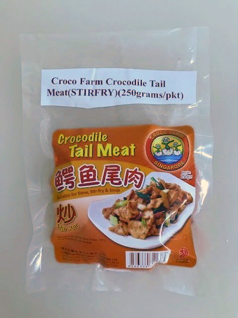 Croco Farm Frozen Crocodile Tail Meat(STIRFRY) 250gm Buy 12 Packets for $120 and get complimentary delivery_1