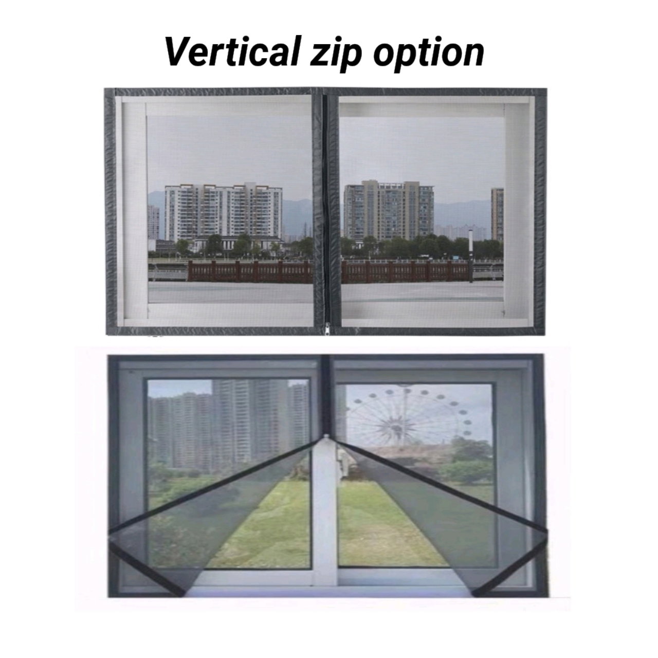 Custom Made Velcro Window Insect/Cat Net_6