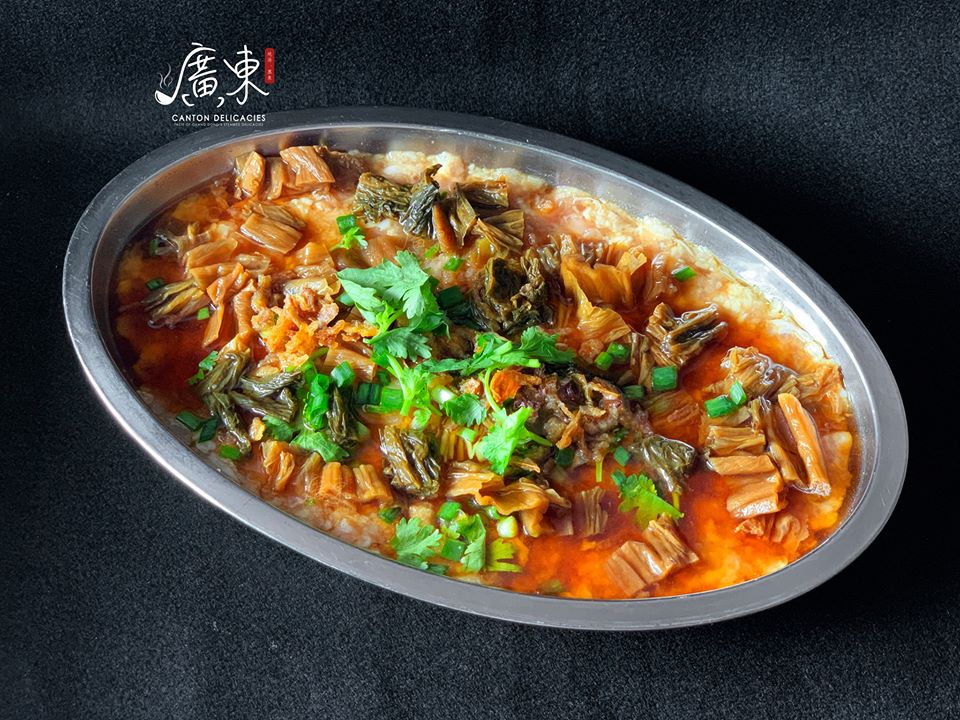 Preserved Vegetables with Steamed Pork Patties 梅菜蒸肉饼