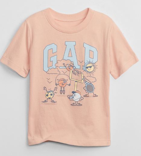Gap Tee in Peach