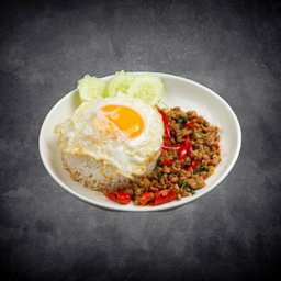 Thai Basil Minced Pork / Chicken / Seafood With Rice & Sunny Egg