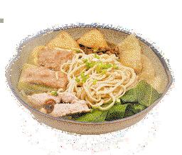 Hakka Noodles with Yong Tau Foo (Soup)