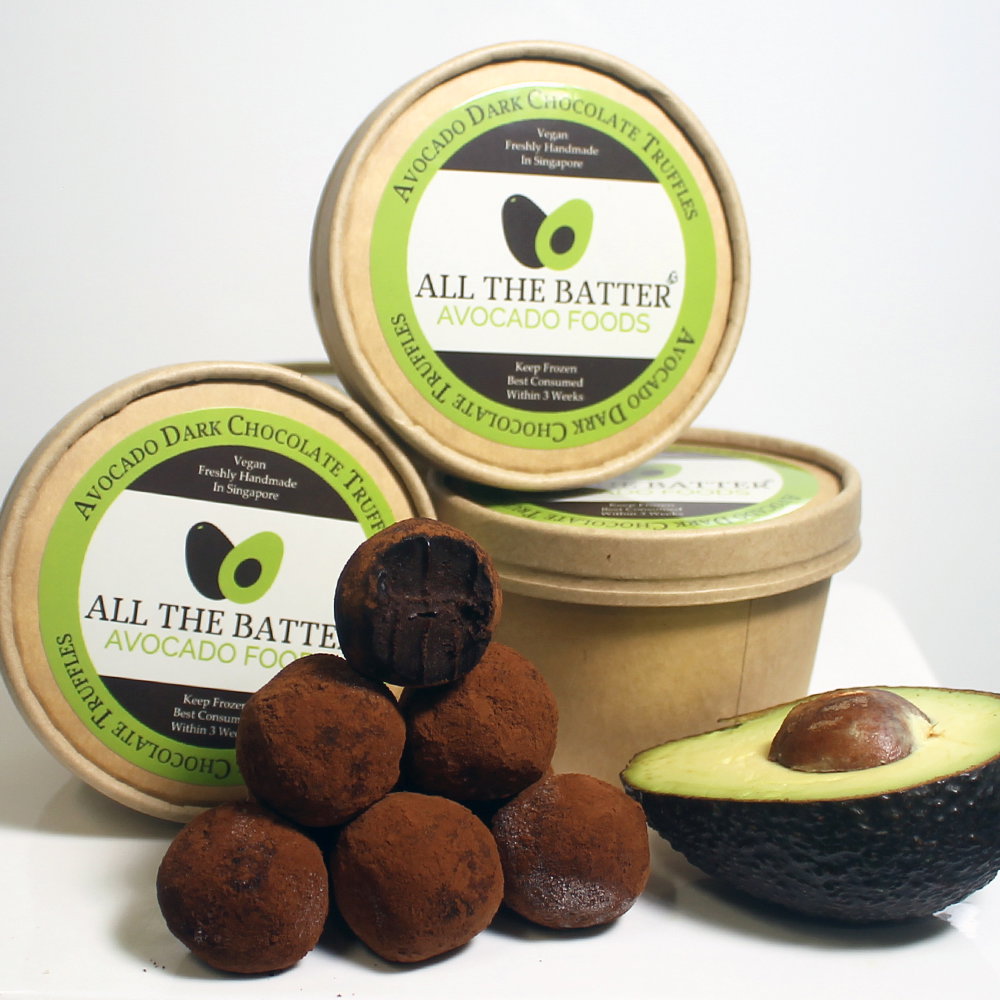 Avocado Dark Chocolate Truffles (Vegan)