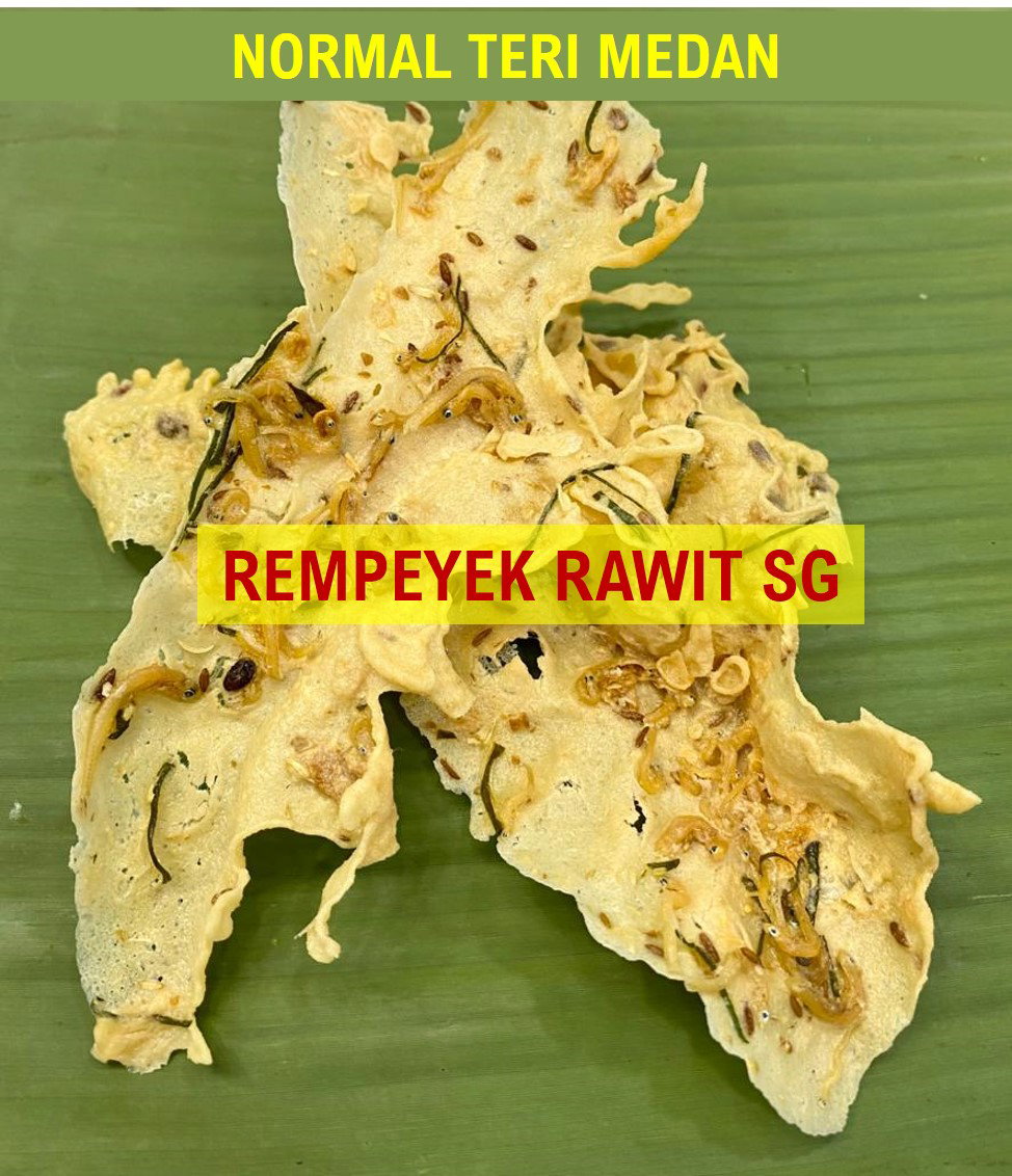 Normal Rempeyek Teri Medan (Whitebait Anchovies) - Tub